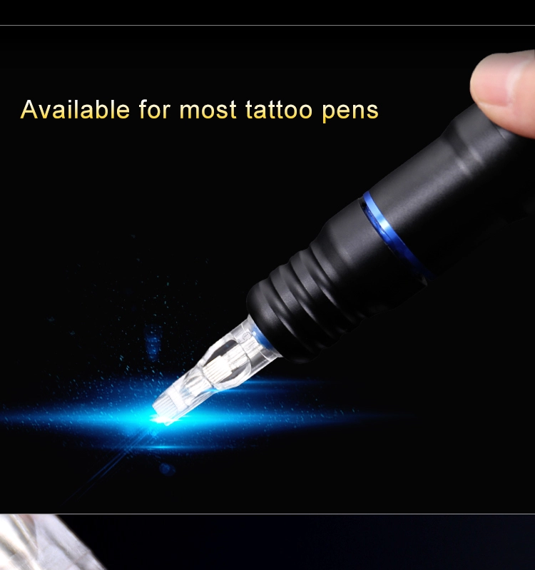 100% originalios tatuiruotės su kibirkštiniu tatuiruote su adatos membranomis