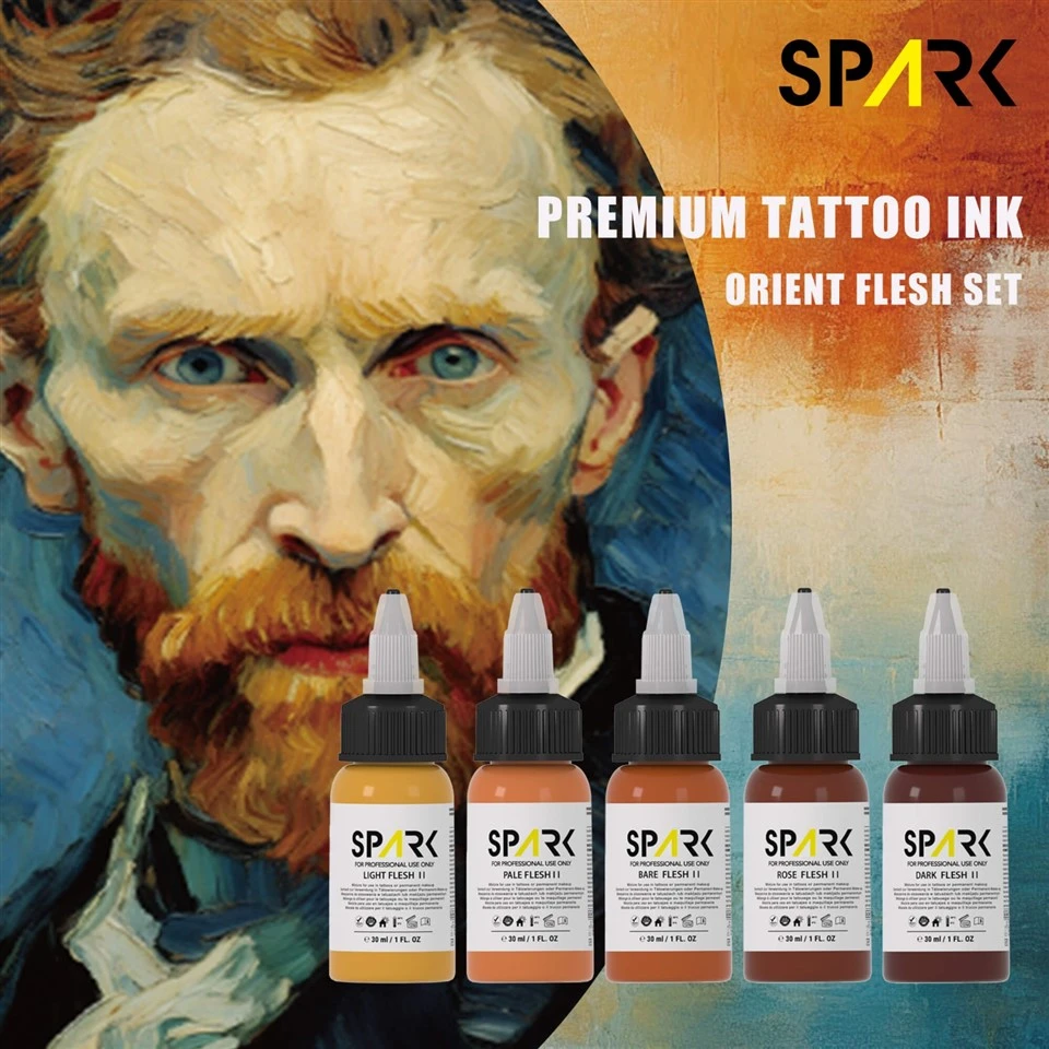 1oz Organic Permanent Professional EU Certified Flesh Tone Skin Tattoo Ink Set suppliers