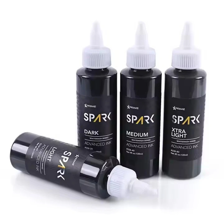 „Sparkle Factory“ pasirinktinis 4oz 120 ml baltas skalbimo nuostabių dažų pigmento kūno odos trigubo juodo rašalo drugelio tatuiruotė