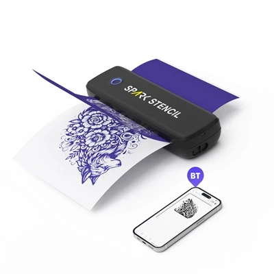 Belaidis „Bluetooth“ laikinas tatuiruočių perdavimo mašina