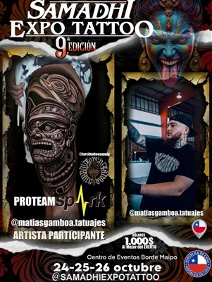 Čilės atlikėjas @matiasgamboa.tatuajes prisijungia prie 2025 m. „Samadhi Expo...