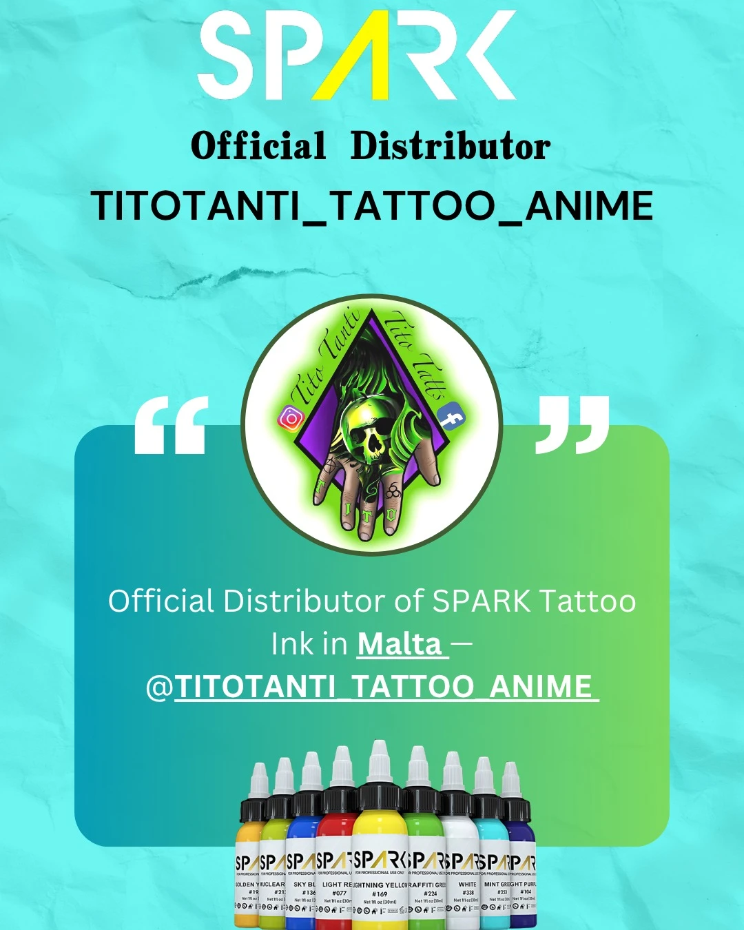Were excited to announce- SPARK is officially teaming up with titotantitattooanime as our