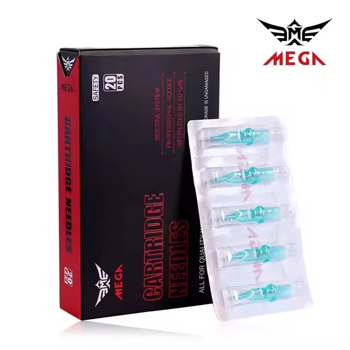 „Premium Mega“ vienkartinės tatuiruočių kasetės adatų tatuiruočių adatos tatuiruotėms ir kėbulo menui