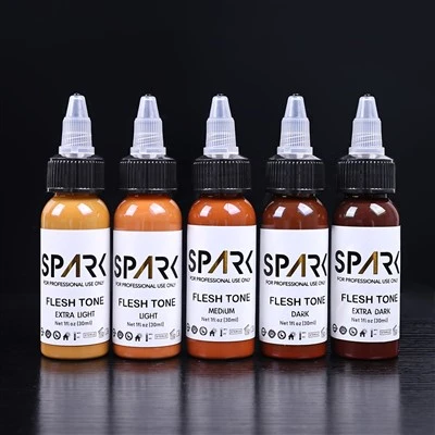 30 ml/butelis 5 spalvų odos tono spalvos tatuiruočių rašalas kūno menui
