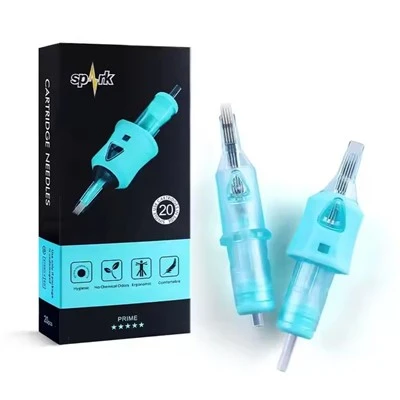 „Spark Safe“ patogus 316 Nerūdijančio plieno dydis M1 aukščiausios kokybės vienkartinės tatuiruočių kasetės adatos kūno meno tatuiruotėms