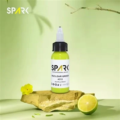 „Spark 0.5oz Long“ - ilgalaikis greito dažymo ryškios spalvos vanduo - pagrindu pagamintas ryškus spalvų tatuiruočių rašalas kūno menui