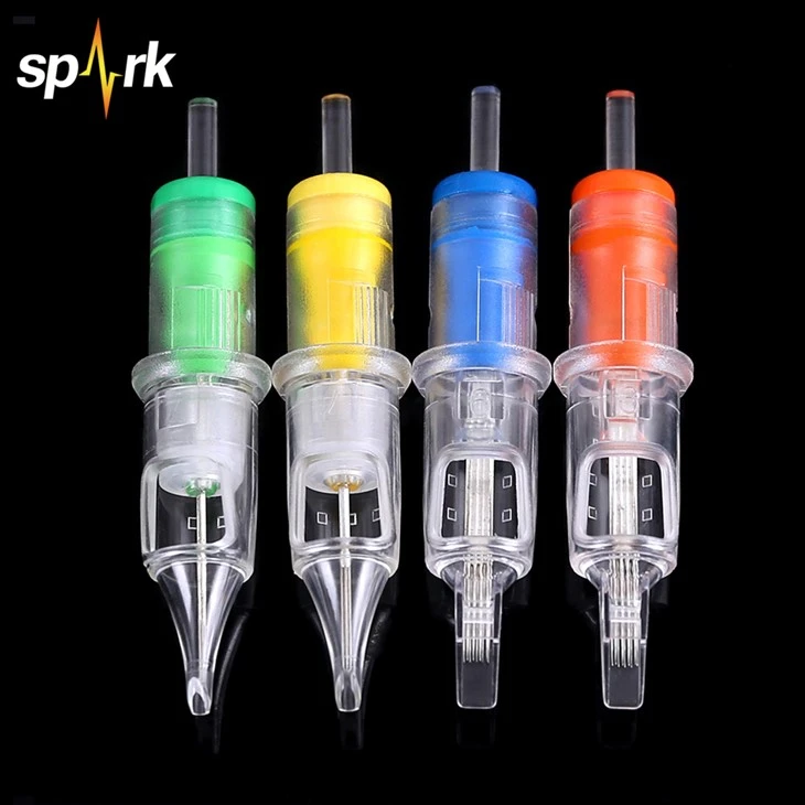 „Spark SPD RM/CM All -“ - Vieno tatuiruotės kasetės adatos Profesionalūs sterilios saugos su membranos 20 vnt/box