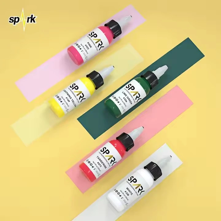 „Spark Organic 1oz“ (30 ml) oda - draugiška ilgas - ilgalaikis ryškus net dažymas ilgas - ilgalaikis tatuiruočių rašalas kūno menui