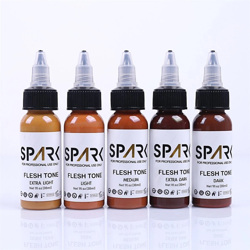 Tattoo Flesh Tone Skin Ink 5 Pieces For Cover Ups For Tattoos And Body Art factory