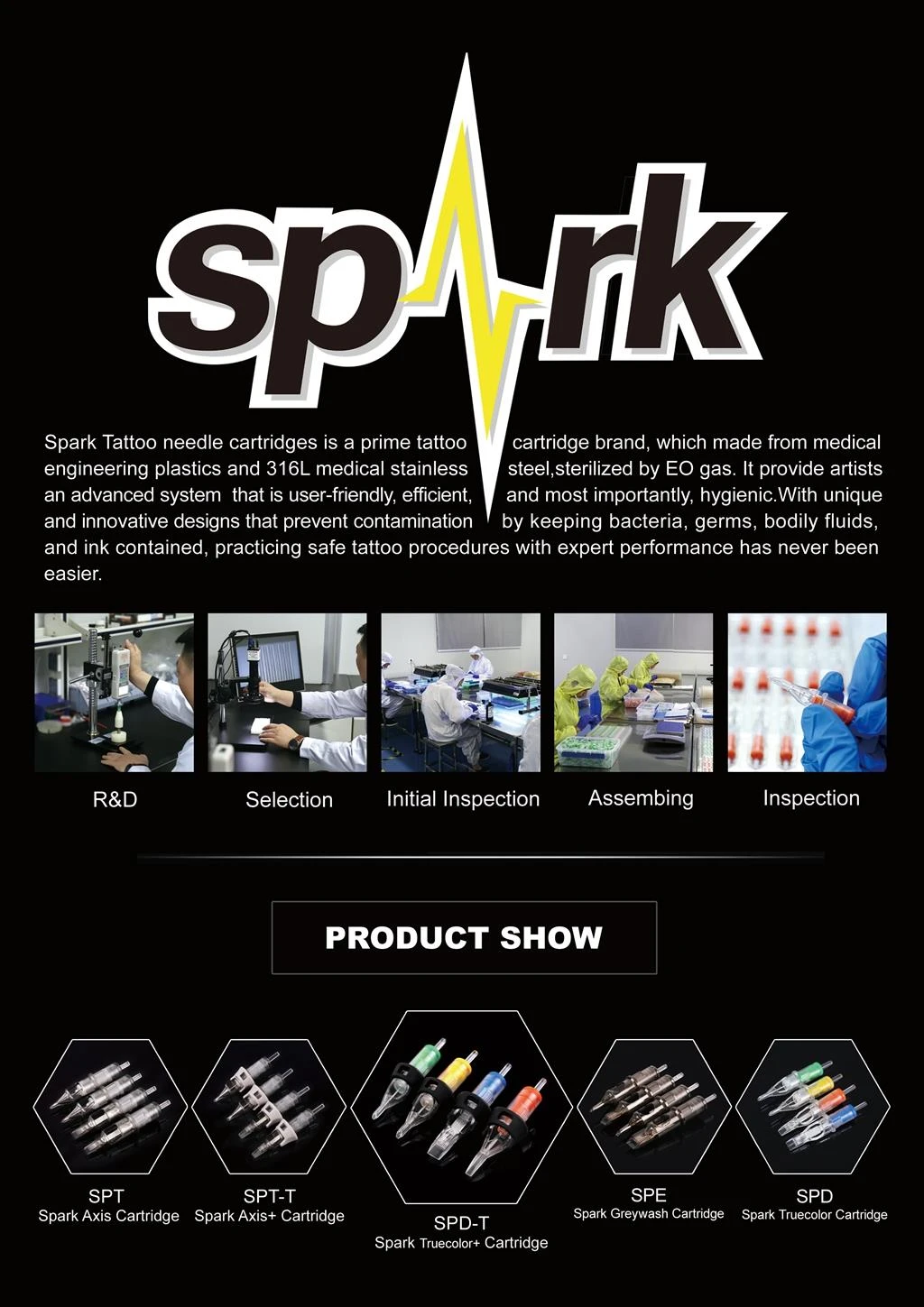 Didmeninės tatuiruotės su „Spark“ kasetėmis
