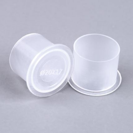 Plastikiniai vienkartiniai tatuiruotė rašalu puodeliai