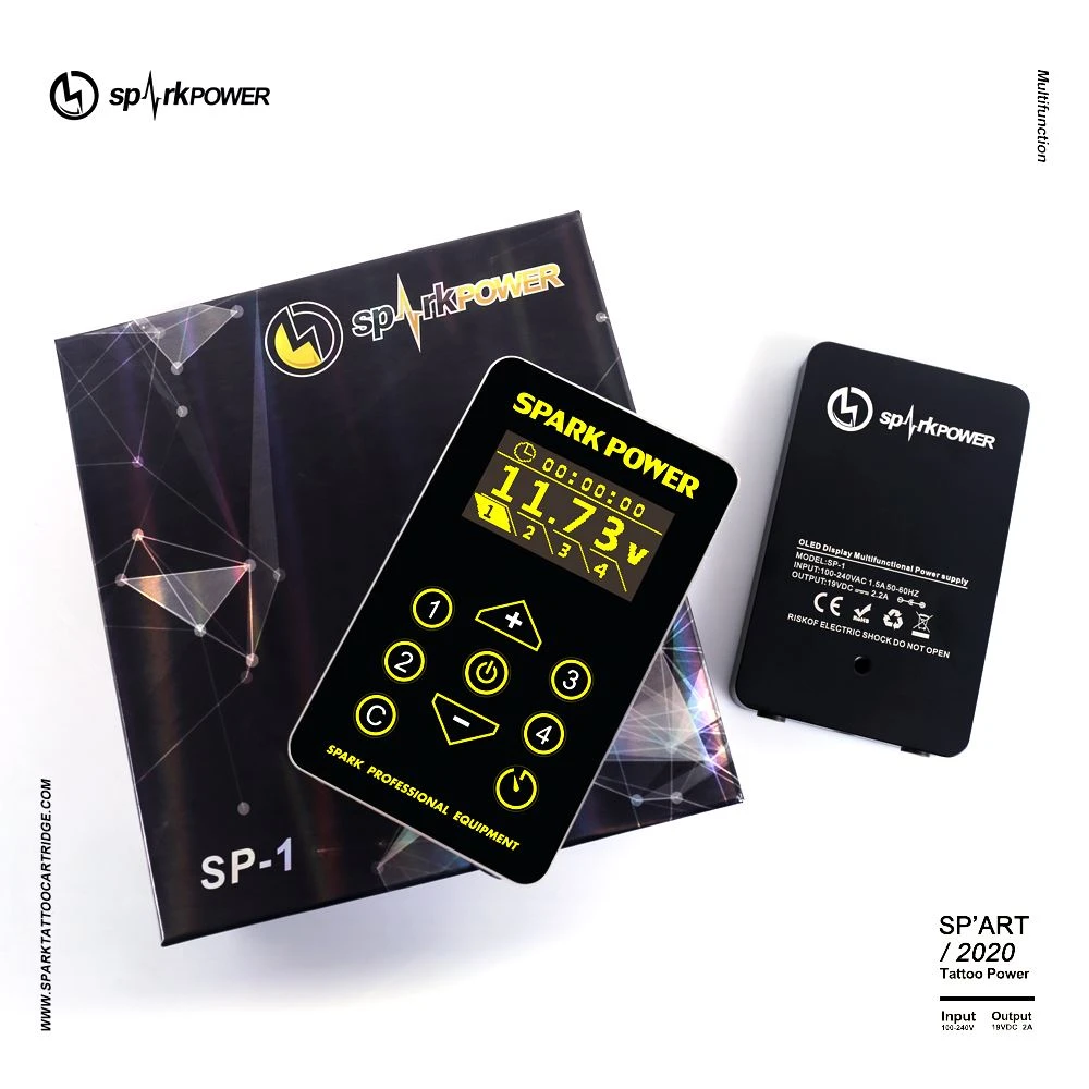 „OLED Touch Screen Spark Tattoo“ maitinimo šaltinis 2.2A