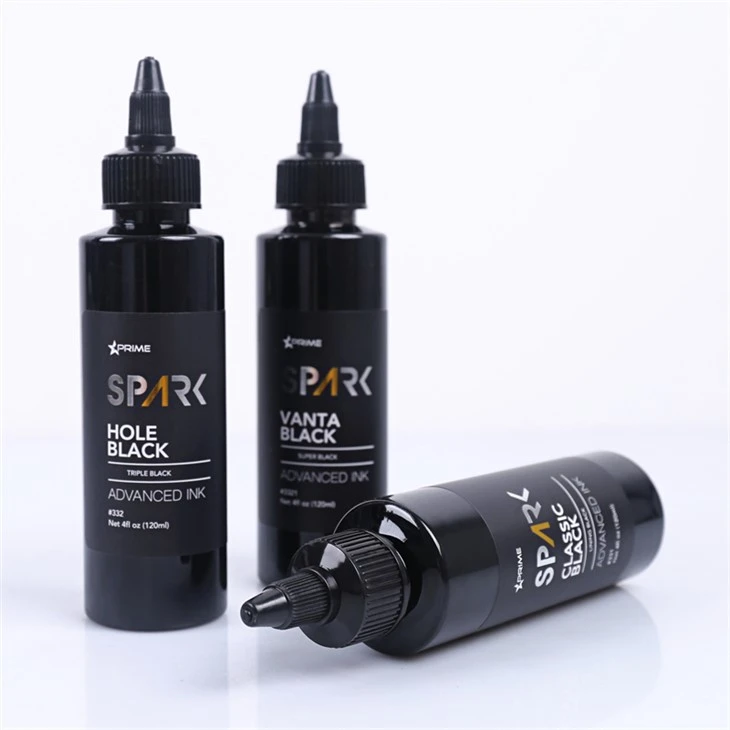 Klasikinis juodas 4OZ Lining Black Ink Series Spark Tattoo Ink Tattoo Ink Black Light