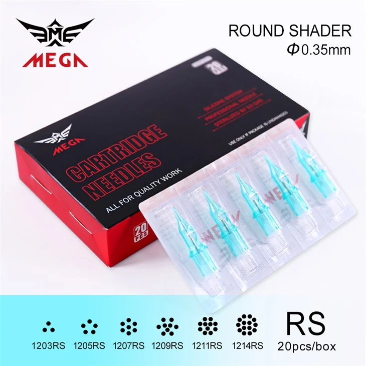 Mega Raundo Shader Tatuiruotė kasetės 0.35mm