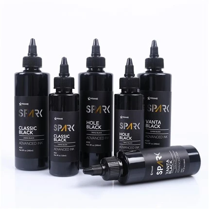 Super Black 8OZ Black Ink Series Vanta Black Spark Tattoo Ink Tattoo Ink rinkinys