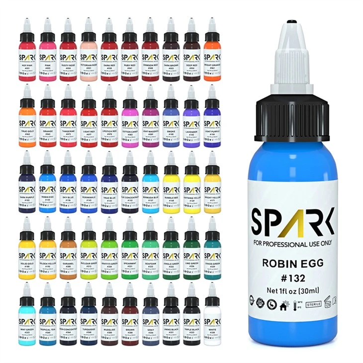 „Spark Tattoo Ink“ rinkinys, profesionalus tatuiruotės rašalas