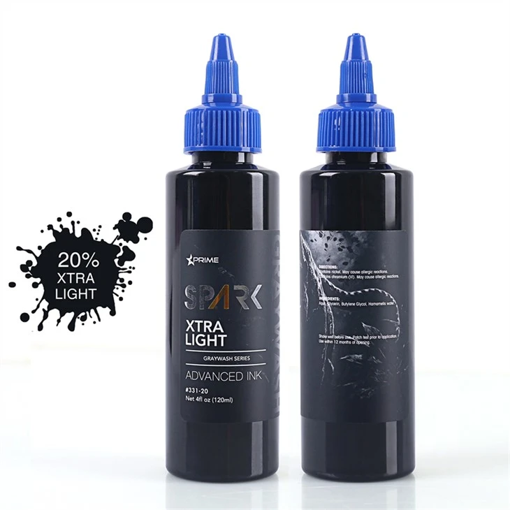 Tatuiruočių rašalo rinkinys Profesionalus tatuiruočių rašalas „Black Spark“.