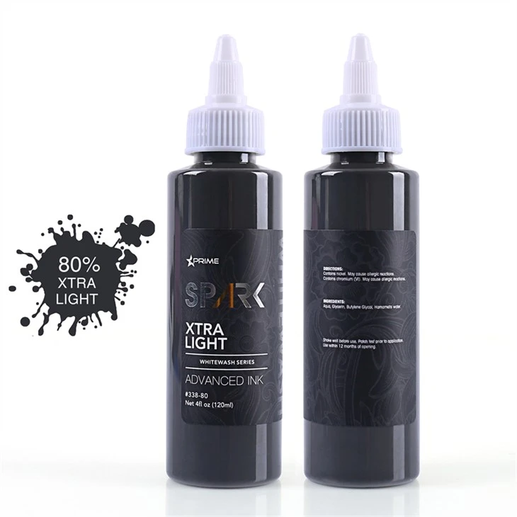 Tattoo Ink Spark Original Tatuiruotės rašalo rinkinys Vegan White Wash Set Spark Tattoo Ink