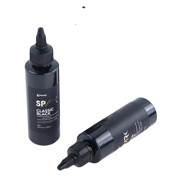 Juoda tatuiruotė rašalas klasikinis juoda 4OZ pamušalas juoda rašalas serija kibirkštis tatuiruotė rašalas rašalas juoda šviesa